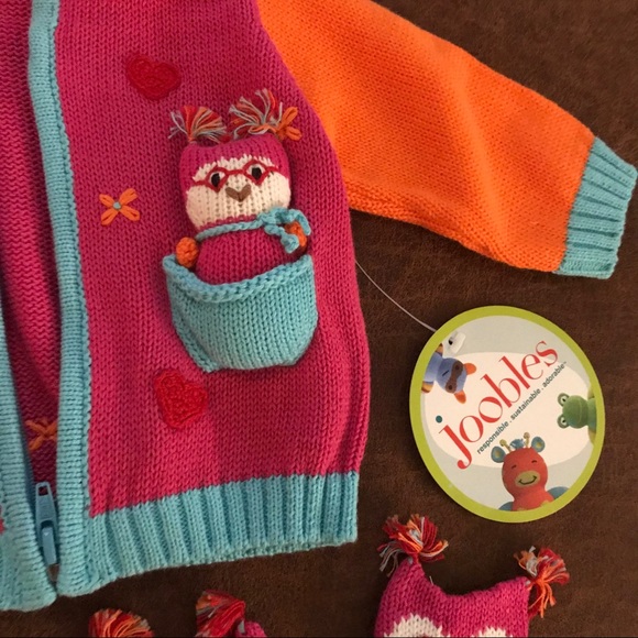 Sweater mittens booties set - Picture 3 of 6